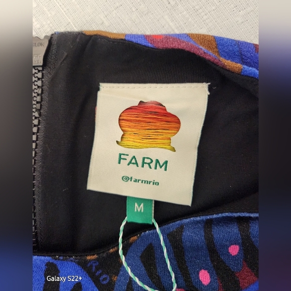 NWT FARM RIO SZ M. Multicolor Patterned Women's Dress - Picture 7 of 15